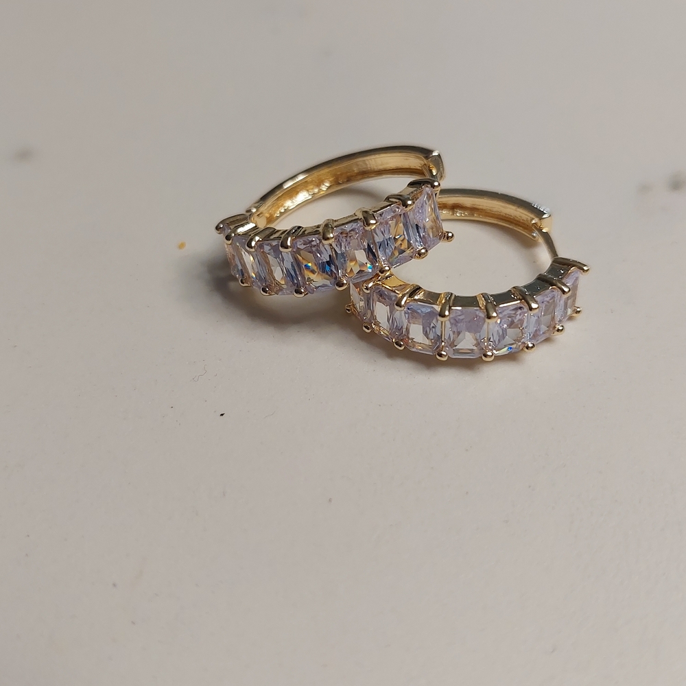 Elegant 18k Gold Plated Hoop Earrings
